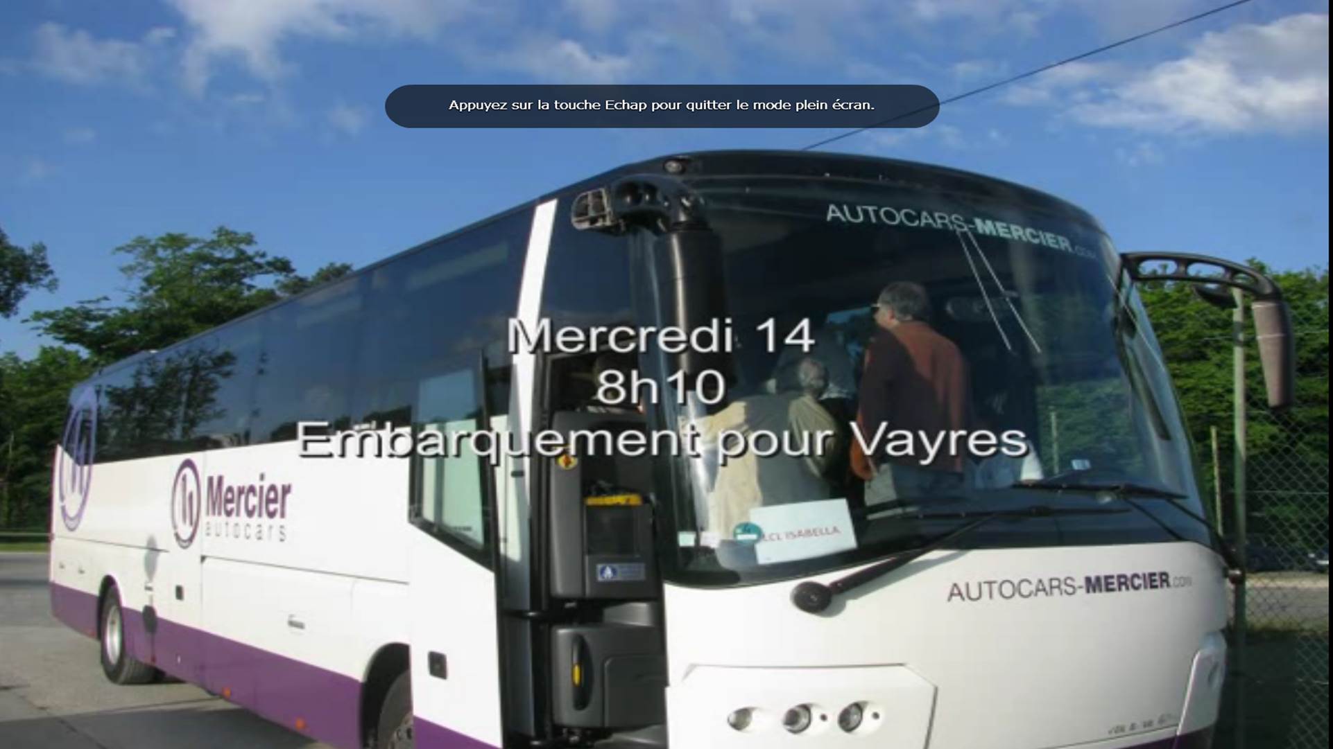 Impossible de lire la video